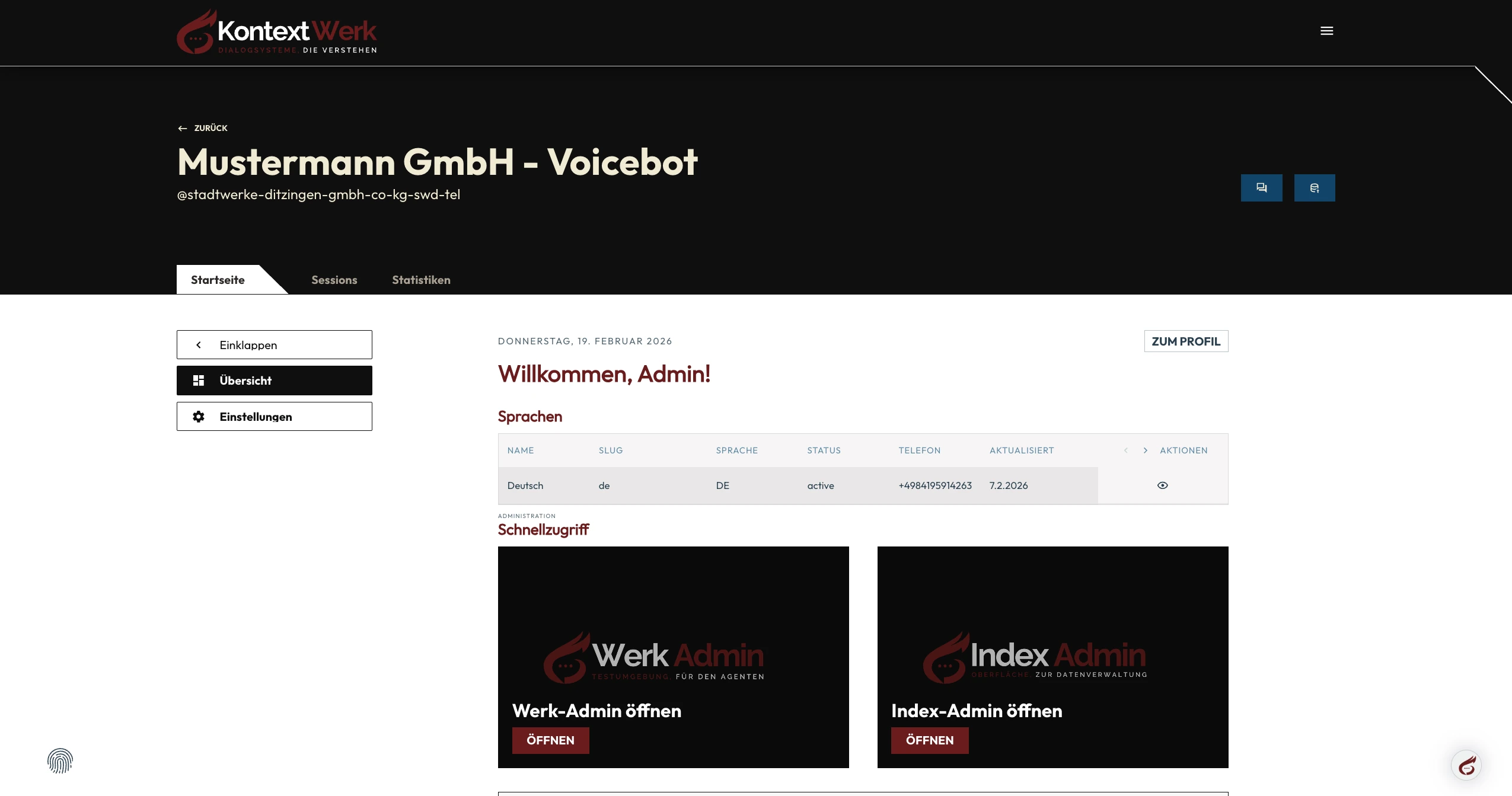 PlattformControl Screen 4 (Dummy)